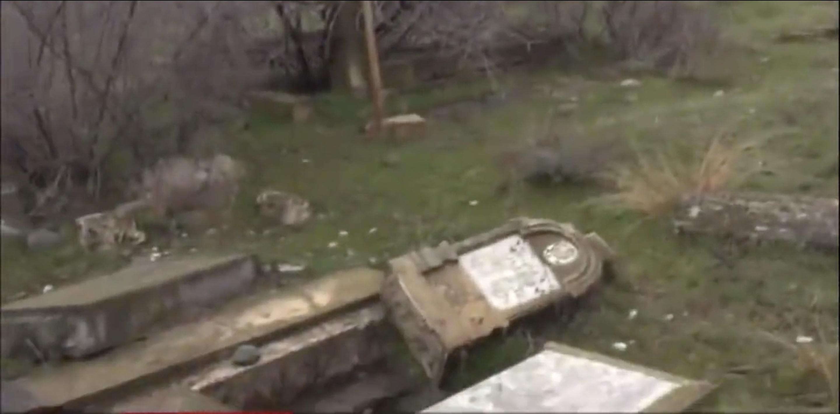 Destruction of Azerbaijani graveyards by Armenian forces